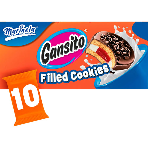 Marinela Gansito Galletas Rellenas de Fresa y Crema